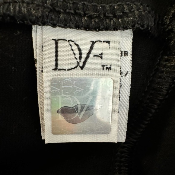 Diane Von Furstenberg 'TALI' POPOVER BODICE BLACK DRESS Size 2 - Picture 9 of 10